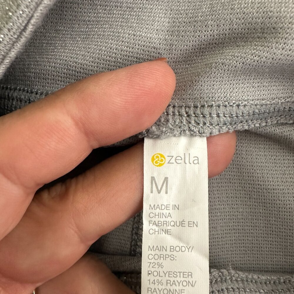 2/$30 Zella Workout Leggings Light Gray Medium #A1497 - Picture 5 of 7